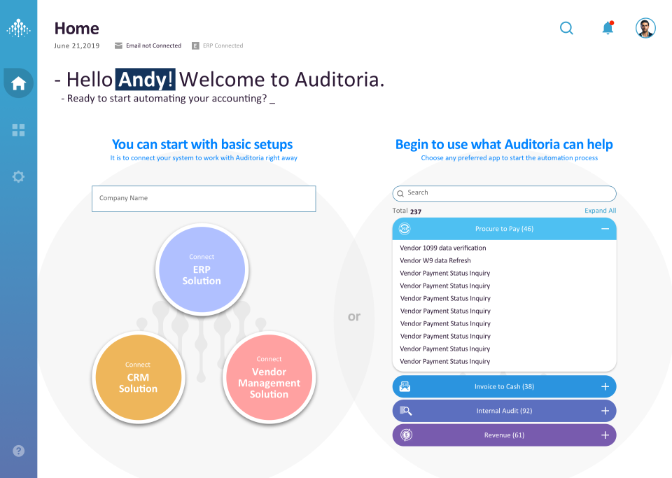 screenshot of Auditoria SmartFlow Skills